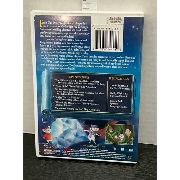 Rescuers & The Rescuers DownUnder DVD’s - Picture 2 of 4